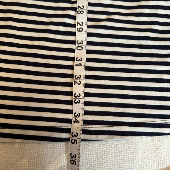 Object Collectors Item Objdira Dress sz XL Navy White Striped Cotton‎ Pockets - Picture 5 of 11